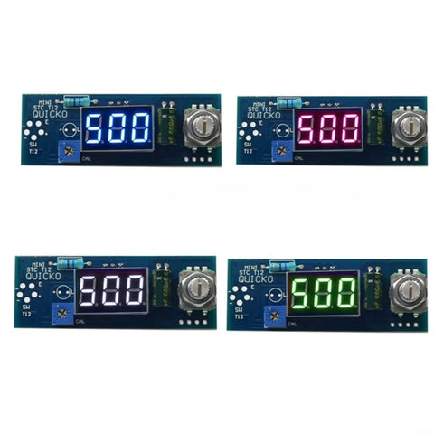 LED digital display of DIY Soldering Iron Station Kit With Adjustable Temperature Control, showing different colors.