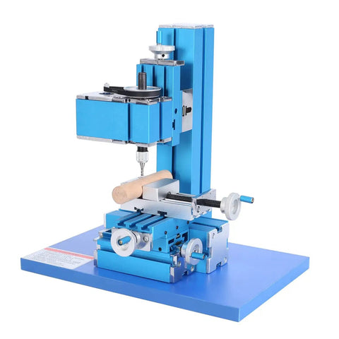 Heavy Duty Metal Mini Milling Machine And Benchtop Wood Lathe Built For Hella Smooth DIY Projects Killer precision controls on aluminum frame.