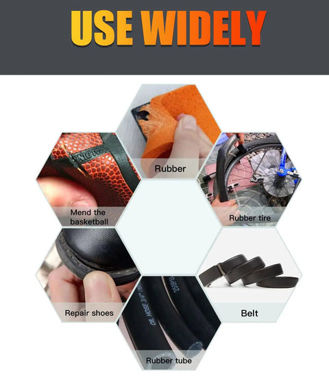 Instant Bond Rubber Glue For Tires Shoes Boots Belts And Foam And DIY Crafts Sticks Rubber To Rubber And Rubber To Plastic Or Metal Waterproof And Heat Resistant Adhesive For Everyday Projects That Boss Glue For Real uses