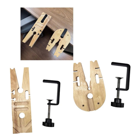 Heavy Duty Wood And Alloy Jewelry Fixture Bench Desktop Workholding Device Makes Goldsmith Clamping Dead Simple A Total Game Changer For Studio Crafters And Mobile Jewelers Needing Rock Solid Reliability Daily - wooden clamps with black screw