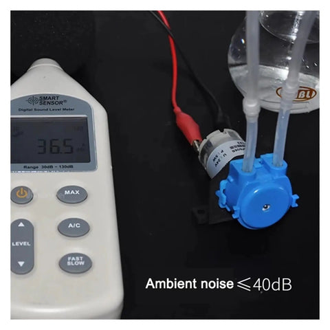 Adjustable 12 Volt 5 Watt Peristaltic Dosing Pump With Automatic Motor Control For Precise Liquid Metering And Chemical Handling Safe For Sensitive Industrial Applications Reliable Performance