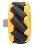 Side view of Dope Mecanum Wheel Kit For Robot Cars With Rubber Coated 48mm Wheels For Smooth Directional Movement Compatible With Motors