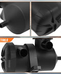 Oil Catch Can Kit For D-MAX MU-X 2017-2020 3.0L TD 4JJ1-TCX Replacement OS-PROV-25, black plastic components close-up