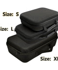 Heavy Duty Drill Gear Storage Organizer Case With Reinforced Ergonomic Handle And Customizable Dividers in three sizes S, L, XL
