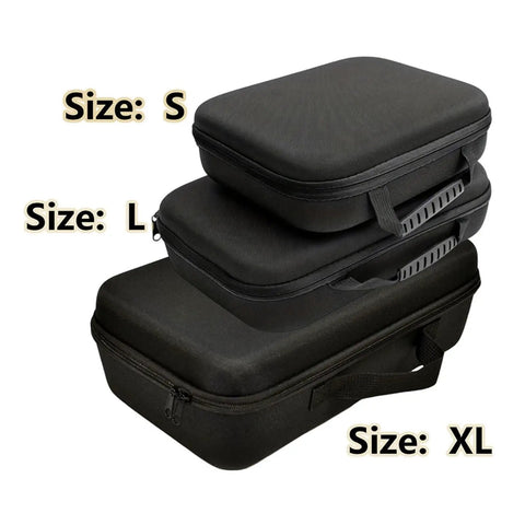 Heavy Duty Drill Gear Storage Organizer Case With Reinforced Ergonomic Handle And Customizable Dividers in three sizes S, L, XL