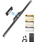 Rechargeable Motion Sensor Light Bar With 2000mAh Battery Dimmable Wireless Under Cabinet Lighting Digital Battery Display