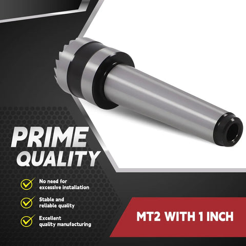 Image of a 2MT 1-Inch Crown Spur Drive Center For Wood Turning Lathe With Killer Bite And Positive Drive Durable Alloy Steel Construction Ideal For Wood And Metal Lathe Projects, showcasing its alloy steel build.