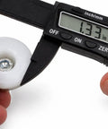 Measuring component of Beefy Heavy Duty Furniture Leveling Feet With 3 Inch Stem And Five Sixteenths By Eighteen Thread