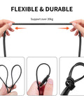 Retractable Cat6 Ethernet Cable 6ft Flat Network Cable With RJ45 Connectors for High Speed LAN Internet Gaming PS4 Router 2 Pack