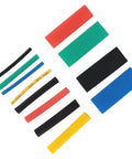 Top Notch 530Pct Ycauty Industrial Heat Shrink Tubing Kit With Colorful Heavy Duty Insulation For Circuit Wiring Harness And Nylon Protection That Is Totally Durable, Water Resistant, And Built To Last On Any Electrical Job You Gotta Crush Today., assorted heat shrink tubing sleeves in red, green, blue, black, and yellow