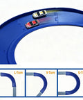 Flexible Dual Lane Race Track Set with U Turn Design for Kids 13 Feet including L, V, U-turns and side by side racing
