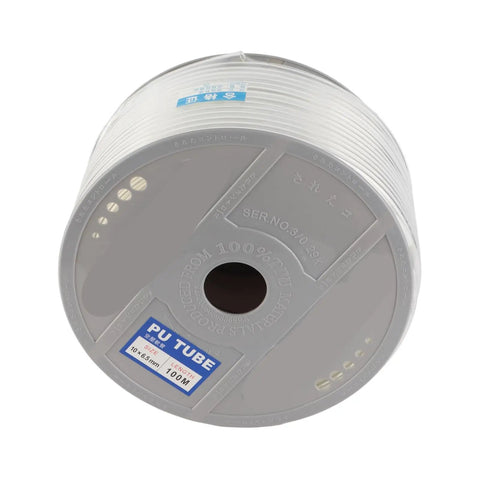 Hella Flexible Transparent Pu Air Hose With Ultra Soft Pneumatic Tubing 10mm Outer Diameter And 6 5mm Inner Bore For Air Compressors on a spool