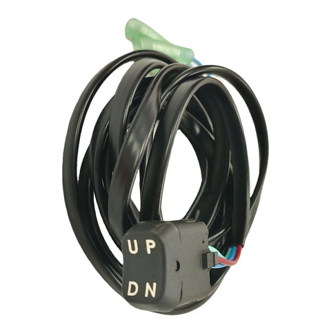Trim And Tilt Switch Assembly For Outboard 704-82563-40-00 Replacement with coiled black cable and UP DN button
