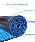 Real Deal Egg Crate Soundproof Foam Rolls 105 Sq Ft Noise Knocking Acoustic Wall Panels With Adhesive Closed Cell Flame Retardant Echo Slayers Home Studio Treatment Total Silence Seeker White 4cm rolled foam showing blue texture.