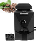 Electric Coffee Bean Roaster Equipped With Auto Roasting Curves And Compact Smoke Filter Commercial Grade setup with control panel.
