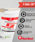 F Seal 181 Duct Sealant With Fiber Reinforced Water Based Formula For Leak Proof HVAC Ducts, 1 Gallon Gray, Indoor Outdoor Use