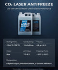 CO2 Laser Coolant for Heavy Duty Industrial Water Chiller With Co2 Laser Coolant Fluid Rock Solid Six Liter Tank.