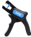 Automatic Wire Stripper And Cutter With Narrow Profile For Tight Spaces, Self Adjusting Blades For 24-10 AWG, Pro Grade Tool