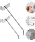Beefy Slatwall Hooks Set 50 Pcs Heavy Duty Iron Utility Hooks for Phone Accessories Pegboard and Retail Shelf Organization