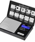 Pocket Digital Scale 600g Capacity With Zero Point One Gram Precision, LCD Display showing 0.0 grams with open guide