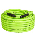 Half Inch By 100 Foot Air Hose With Three Eighths MNPT Fittings, Heavy Duty Hybrid, Lightweight And Flexible Workhorse For Tough Jobs, ZillaGreen