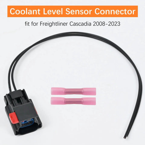 Freightliner Cascadia Coolant Level Sensor Connector Pigtail Harness with 12 Inch Plug N Play for Diesel Trucks 2008-2023