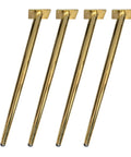 Built Tough Heavy Duty Metal Iron Cone Furniture Legs Four Pack DIY Table Supports for TV Stand, Chair, Sofa, Cabinet.