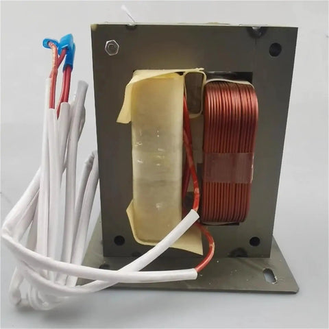 Top Tier 8K Industrial Microwave Transformer For Tunnel Drying Systems with copper winding and wires, essential for low voltage energy conversion.