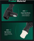 Crankshaft Position Sensor Direct Fit For Honda Accord 2008 To 2017 Odyssey 2009 To 2022 Pilot 2009 To 2021 And CR V 2010 To 2014 Replacement Sensor With Easy Install For Reliable Engine Timing And Smooth Starts, black plastic housing
