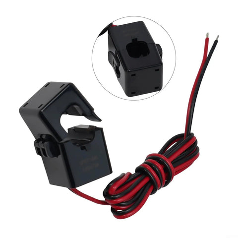 No Sweat Install Split Core Current Transformer Clamps with Heavy Gauge 100Cm Leads for EV Charging Piles and Power Grid Monitoring.
