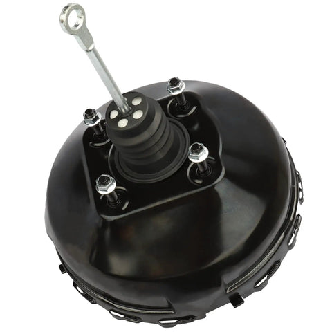 Heavy Duty Vacuum Power Brake Booster For 1994 Chevy Blazer Plus C1500 C2500 K1500 K2500 And Gmc Yukon Rock Solid Braking Systems top view with mounting hardware.
