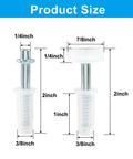 Four Pack Bi Fold Door Top Roller Kit Spring Loaded Top Pivot Hardware For Closet Doors Cabinets Sliding Panels product size