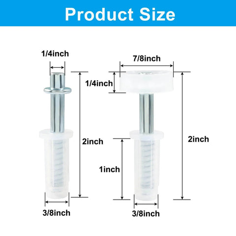 Four Pack Bi Fold Door Top Roller Kit Spring Loaded Top Pivot Hardware For Closet Doors Cabinets Sliding Panels product size