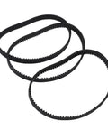Solid Rubber Timing Belt Pulley Kit Built For Small Engines To Bring Silence To Your Machine While Reducing Vibration Drastically With Simple Swap Setup And Rock Solid Abrasion Resistance Handles Torque Loads Without Hassle Or Repair Bills Later, black rubber timing belts