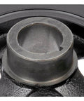 Close-up of a black Dodge Journey Harmonic Balancer Replacement 2009 To 2020 with keyway and single mounting hole.