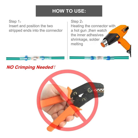 Check Out This Dope 150 Piece Mixed Heat Shrink Soldering Sleeving Terminal Kit Packed With Insulated Sleeves And Connectors That Make Wiring Projects A Cinch For Pros And DIYers Alike To Get Perfect Electrical Connections Every Single Time Without. heat gun wiring steps and no crimping warning