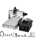 Beefy 3 Axis 3040 CNC Router Engraver With USB Port ER11 500W Workhorse Cutter, machine and accessories visible