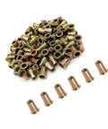 DIY Friendly Heavy Duty M8 Rivet Nut Kit 50 Piece Carbon Steel Nutserts With 1.25mm Thread Pitch, 8mm Body