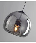 Modern Dine Dining Room Pendant Lights Indoor Lighting Ceiling Lamp Hanging Light, round glass shade with LED bulb.