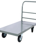Heavy Duty Platform Truck Workhorse Dolly Cart With Wheels 24x48 Inch Flatbed Hand Truck Steel Deck 2000 Lb Capacity For Moving In Warehouse Garage Or Home Use, steel deck