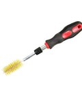 19 Piece Universal Injector Seat Cleaning Kit For Diesel Engines With Brass Brushes And Driver Tools That Deep Clean
