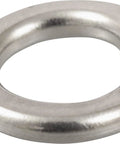 Number-10 stainless steel split lock washer, close-up view