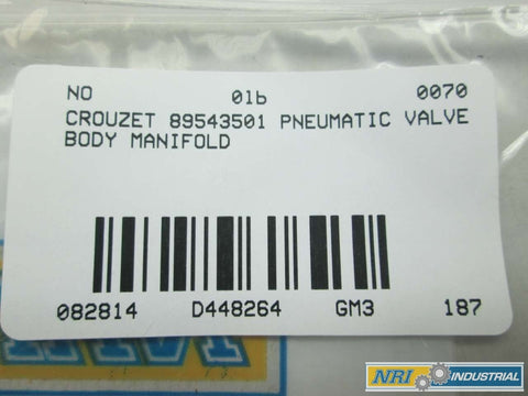 Industrial Grade Pneumatic Valve Body Manifold 89543501 D448264 Replacement Part For Automation Systems label and barcode