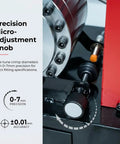 Precision micro-adjustment knob of Heavy Duty Hydraulic Hose Crimper 110V Machine for precise crimping specifications.