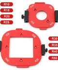 Heavy Duty Aluminum Router Corner Radius Templates For Smooth Woodworking Edges And Dead On Arc Cuts DIY Edge Profiler Jig, R10 to R50 sizes.