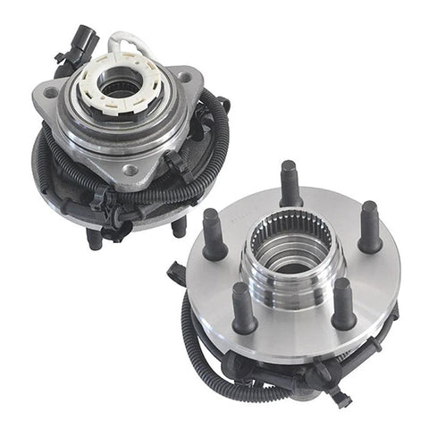 4x4 Ready Front Left And Right Wheel Hub And Bearing Assembly For Ford Ranger 1998 1999 2000 And Mazda B4000 1998 1999 2000 ABS 5 Lug 3 Bolt Triangular Flange