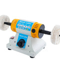 Heavy Duty Top Notch 320W Variable Speed Bench Polisher Built Like A Tank For Jewelry Crafters And Weekend Warriors Featuring Knockout RPM And Sweet Cooling Vents, showcasing a powerful single bench polisher.