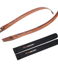 60 To 62 Inch ILF Recurve Bow Limbs Set With Fast Light Fiberglass Core And Wood Bamboo Build, 25 To 62 Lb Draw Weight