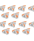 Fourteen Piece T Tap Lever Wire Connector Kit Three Way Electrical Wire Splitter Push In Quick Splitters With Three Quarter Port Terminals