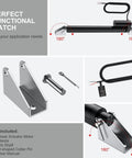 Image showing components of 12V Heavy Duty Linear Actuator 330 Lbs 1500 Newtons 12 Inch 300 mm Silent IP65 Electric Actuator.